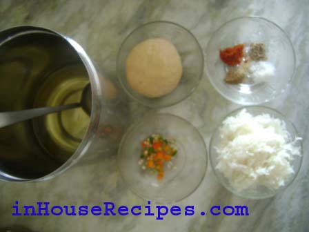 Ingredients for Mooli Paratha